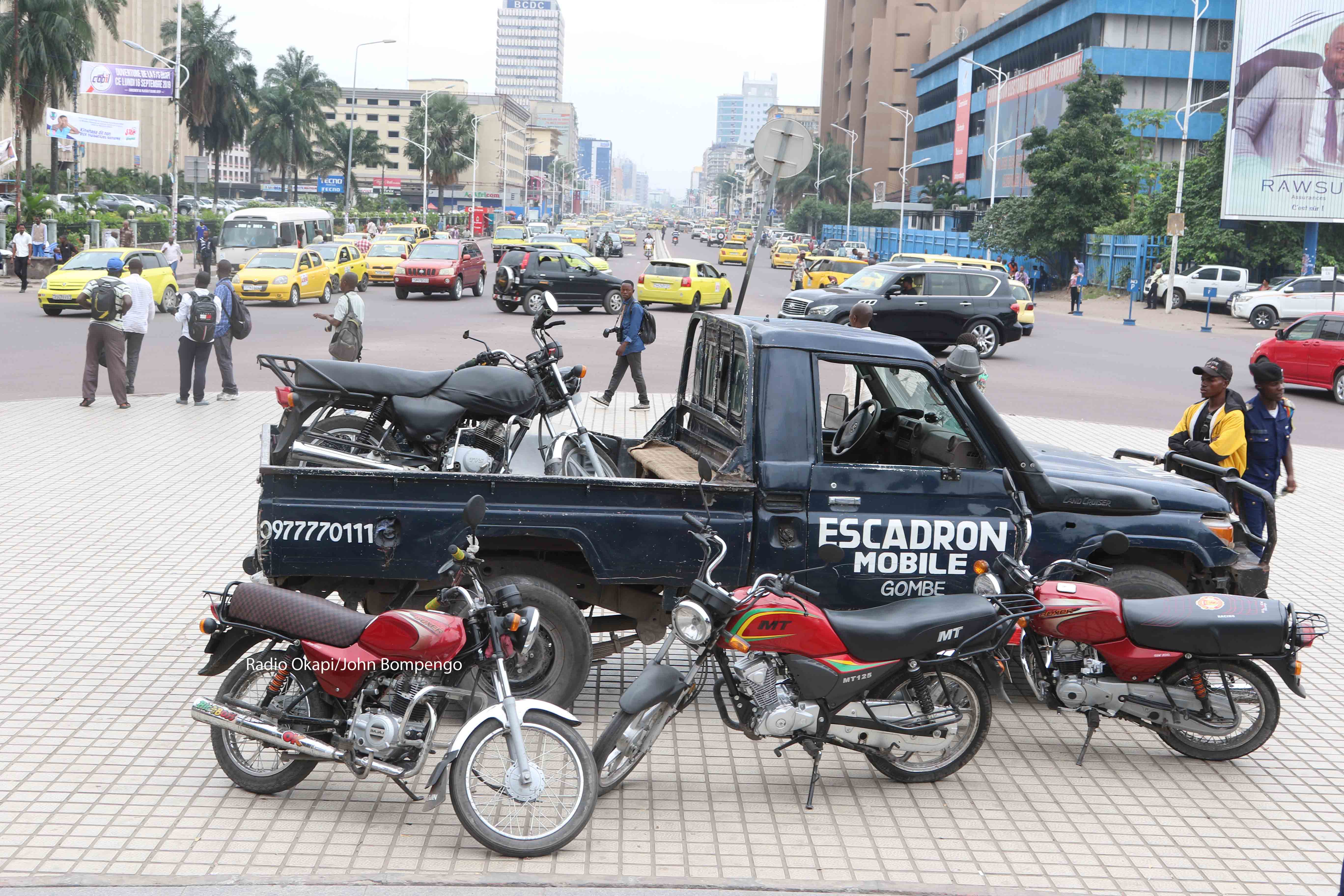 Kinshasa : Interdiction des taxis-motos et tricycles dans la commune de la Gombe, des sanctions sévères annoncées