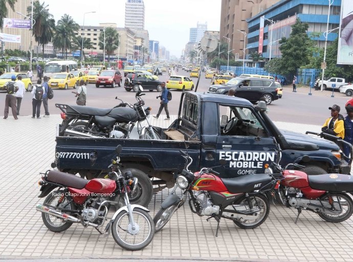 Kinshasa : Interdiction des taxis-motos et tricycles dans la commune de la Gombe, des sanctions sévères annoncées
