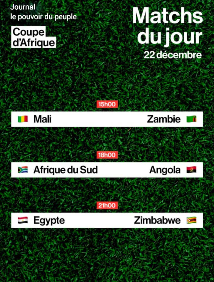 CAN Maroc 2025 : trois affiches de prestige au programme ce lundi