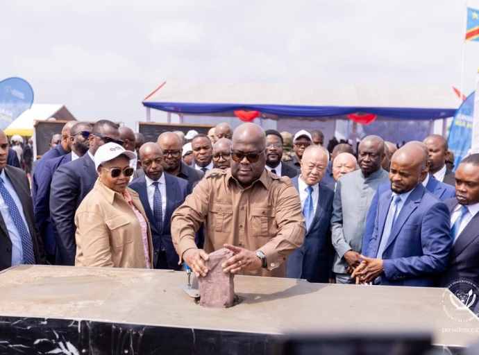 Infrastructures:F.Tshisekedi lance les travaux de la plateforme hospitalière " Marthe kasalu" et de la cité industrielle sino-congolaise