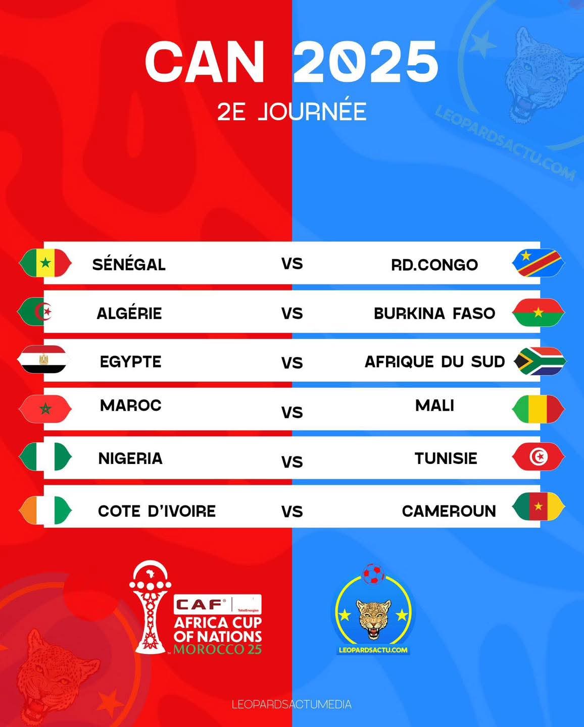 CAN 2025 : la deuxième journée, place aux grands chocs