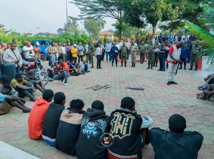 Insécurité à Bunia : une vingtaine de bandits armés aux arrêts