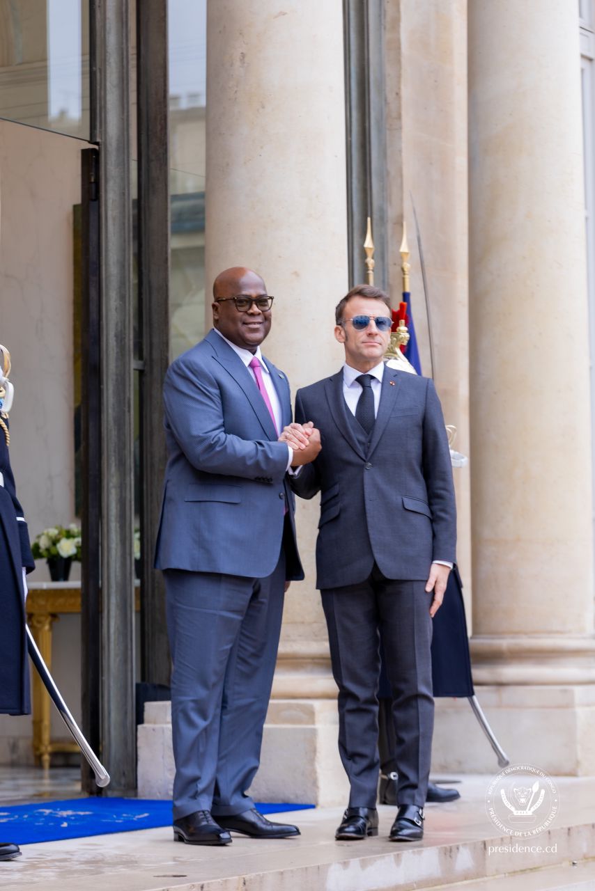 Tshisekedi à Paris : la paix dans l’Est au cœur des discussions avec Macron