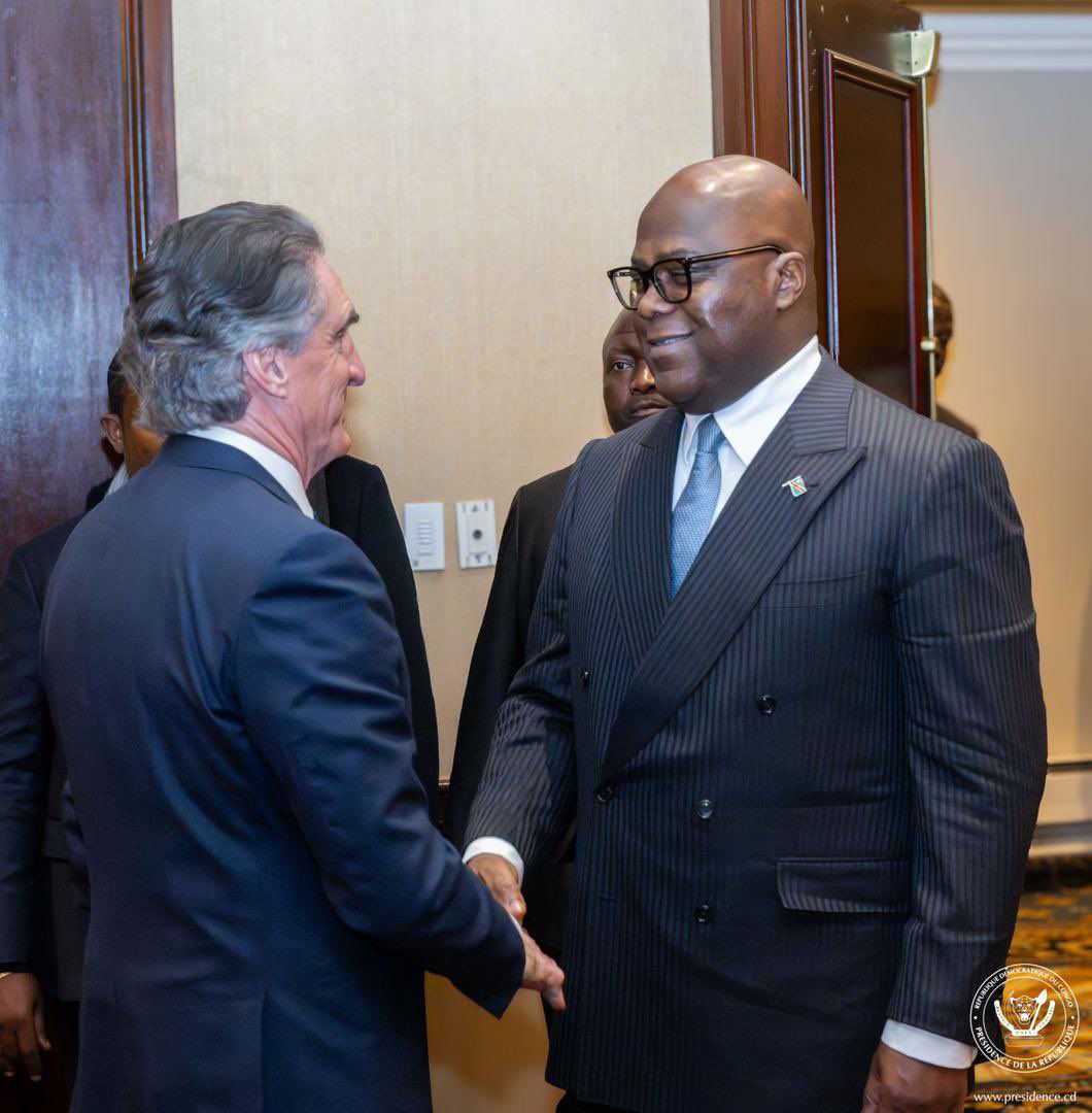 Félix Tshisekedi s’est entretenu avec le secrétaire américain à l’Intérieur, Doug Burgum.