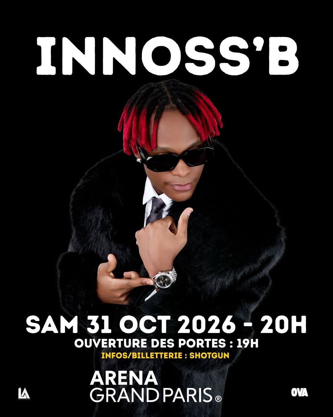 MUSIQUE : Innoss'B en concert à l’Arena Grand Paris en octobre 2026 